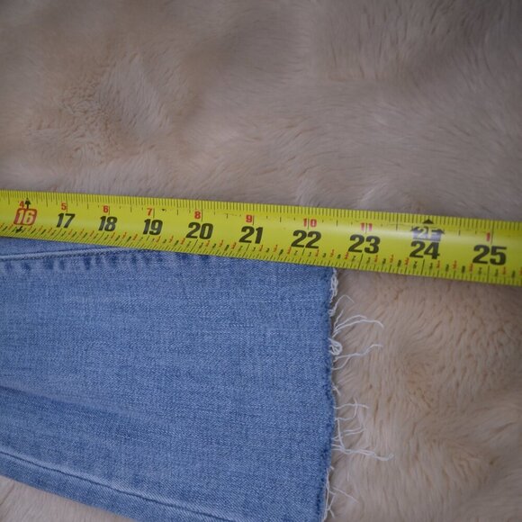 KatieJ NYC Girls Flare Bootcut Jeans Size 7/8 Blue High Rise Distressed Denim - Picture 10 of 10